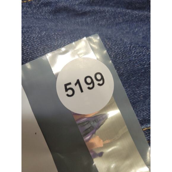 Tommy Hilfiger Women Petite Small 4 Dress Blue Jean Pocket Silver Button Up - Picture 12 of 12